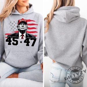 Maga Trump Inauguration Day Shirt 45 47 Sweatshirt Trump Men Women Tshirt Trump 2024 Maga Hoodie Donald Trump President Sweater giftyzy 2