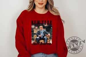 New Year New America Shirt New America Trump Sweatshirt Trump New Years Party Hoodie Funny New Year Trump Tshirt Trump 2025 Tee giftyzy 3