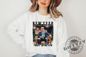 New Year New America Shirt New America Trump Sweatshirt Trump New Years Party Hoodie Funny New Year Trump Tshirt Trump 2025 Tee giftyzy 4