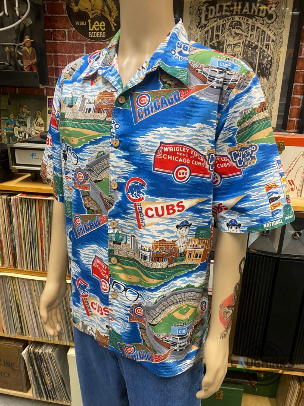 Reyn Spooner Chicago Cubs Hawaiian Shirt Traditional Wrigley Legacy Replica