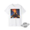 Eiffel Tower Fire Shirt Striking Design With Dramatic Imagery And Symbolism trendingnowe 2