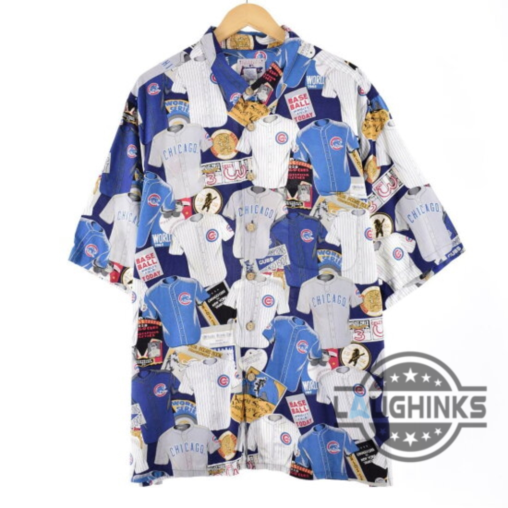 Chicago Cubs Hawaiian Shirt Cubbies Uniform Legacy Reyn Spooner Button Up Shirt Replica