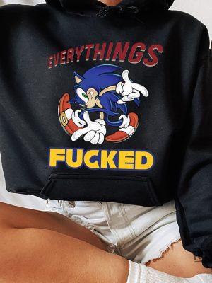 Sonic Everythings Fucked Shirt Hoodie Sweatshirt Tee Gifts Mens Womens Birthday Gift Tshirt Hoodies Shirts Crewneck Pullover Near Me Unique revetee 1 2