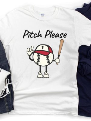 Funny Baseball Pitch Please Graphic Tee Tshirt Hoodie Sweatshirt Gifts Mens Womens Gift Sweater Pullover Birthday Christmas Unique revetee 1 2