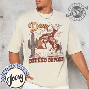 Deny Defend Depose Comfort Colors Shirt Bold Statement Tee Unisex Classic Tshirt Funny Unique Gift Protest Activist Hoodie Eat The Rich Sweathirt giftyzy 4