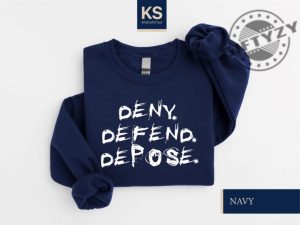 Deny Defend Depose Shirt Deny Defend Depose Sweatshirt Activist Tshirt Eat The Rich Hoodie Social Protest Sweater Gift For Her giftyzy 2