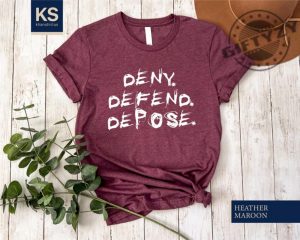 Deny Defend Depose Shirt Deny Defend Depose Sweatshirt Activist Tshirt Eat The Rich Hoodie Social Protest Sweater Gift For Her giftyzy 6