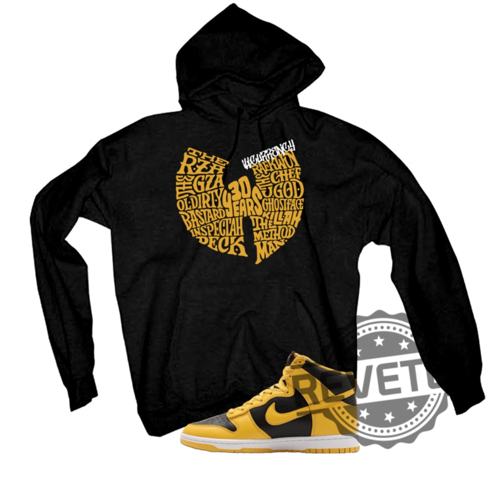 Nike Dunk High Wutang Tshirt Hoodie Sweatshirt Gifts For Fan Mens Women Shirts Near Me Tee Unique Replica revetee 1