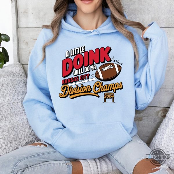 kansas city chiefs football division champs 2024 shirt a little doink for the division nfl football fan gift laughinks 5