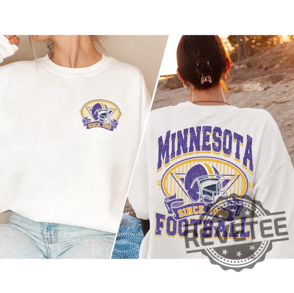 Minnesota Vikings Football Sweatshirt Hoodie Tshirt Gifts For Mens Womens Tee Shirts Retro Style 90S Vintage Unisex Crewneck Sun Day Football