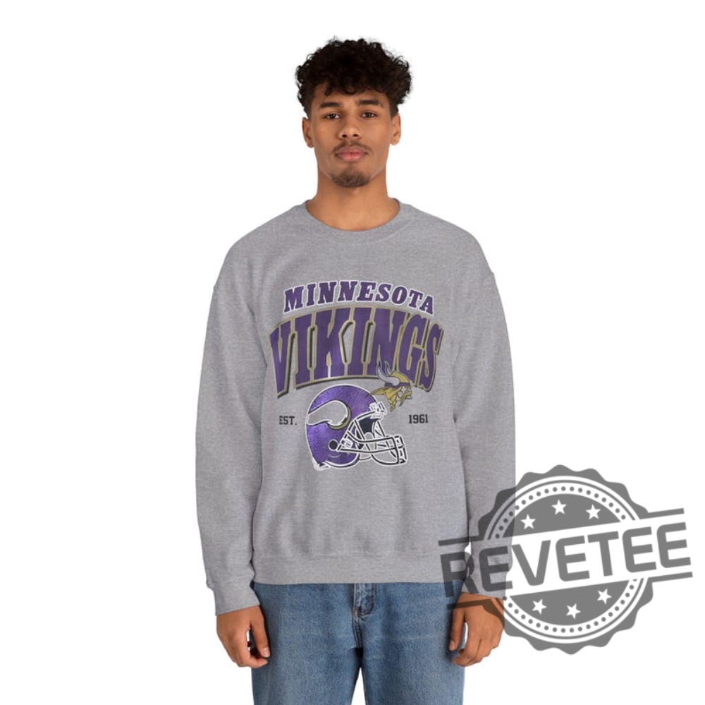 Minnesota Vikings Vintage Sweatshirt Hoodie Tshirt Tee Shirts Gifts For Fan Mens Womens Vintage Retro Style Shirts Sweater Pullover Hoodies Unique