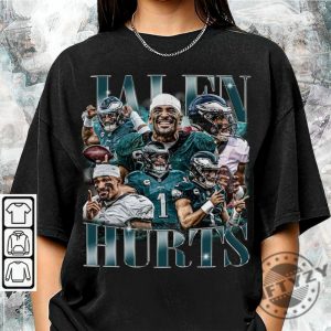 Jalen Hurts Shirt Football American Graphic Vintage Tshirt Football 90S Bootleg Inspired Gift Fan Unisex Shirt Hoodie Sweatshirt giftyzy 4