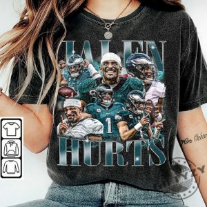 Jalen Hurts Shirt Football American Graphic Vintage Tshirt Football 90S Bootleg Inspired Gift Fan Unisex Shirt Hoodie Sweatshirt giftyzy 5