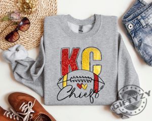 Kansas City Shirt Trendy Kansas City Fan Tshirt Football Kansas City Hoodie Game Day Sweater Chiefs Gift giftyzy 3