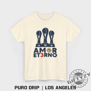 Amor Et3rno Tshirt Tricampeon America Championship Mexican Club Soccer Futbol Playera Shirt giftyzy 5