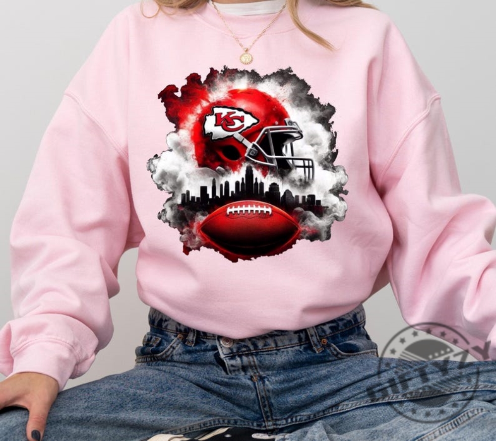 Smoke Kc Chiefs Kansas City Football Sweatshirt Kansas City Fan Tshirt Gift For Kansas City Fan Hoodie Kansas City Chiefs Retro Style Shirt