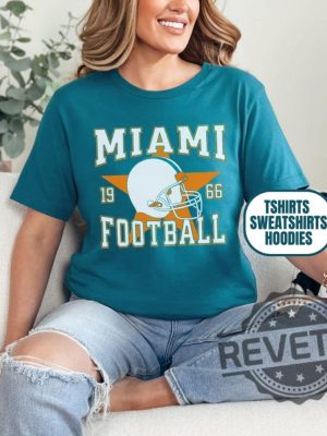 Distressed Vintage Style Miami Dolphins Football Apparel Hoodie Tshirt Sweatshirt Gifts For Fan Mens Womens Crewneck Sweater Pullover Hoodies revetee 1 3