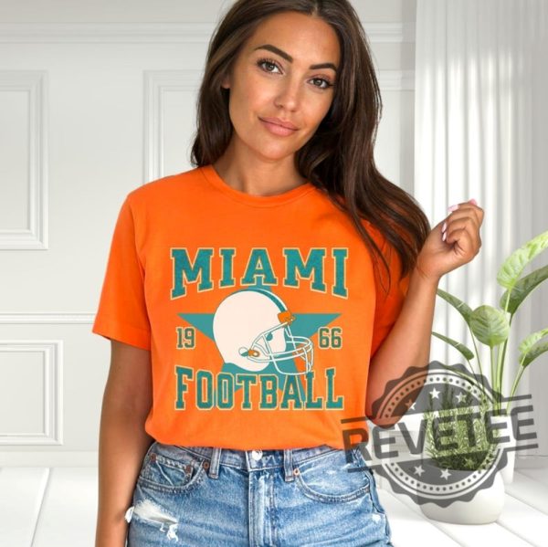 Distressed Vintage Style Miami Dolphins Football Apparel Hoodie Tshirt Sweatshirt Gifts For Fan Mens Womens Crewneck Sweater Pullover Hoodies revetee 1 4