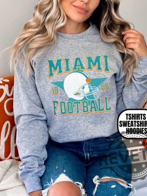 Distressed Vintage Style Miami Dolphins Football Apparel Hoodie Tshirt Sweatshirt Gifts For Fan Mens Womens Crewneck Sweater Pullover Hoodies revetee 1 5