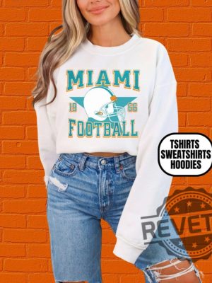 Distressed Vintage Style Miami Dolphins Football Apparel Hoodie Tshirt Sweatshirt Gifts For Fan Mens Womens Crewneck Sweater Pullover Hoodies revetee 1 6