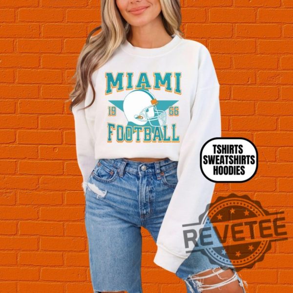 Distressed Vintage Style Miami Dolphins Football Apparel Hoodie Tshirt Sweatshirt Gifts For Fan Mens Womens Crewneck Sweater Pullover Hoodies revetee 1 6