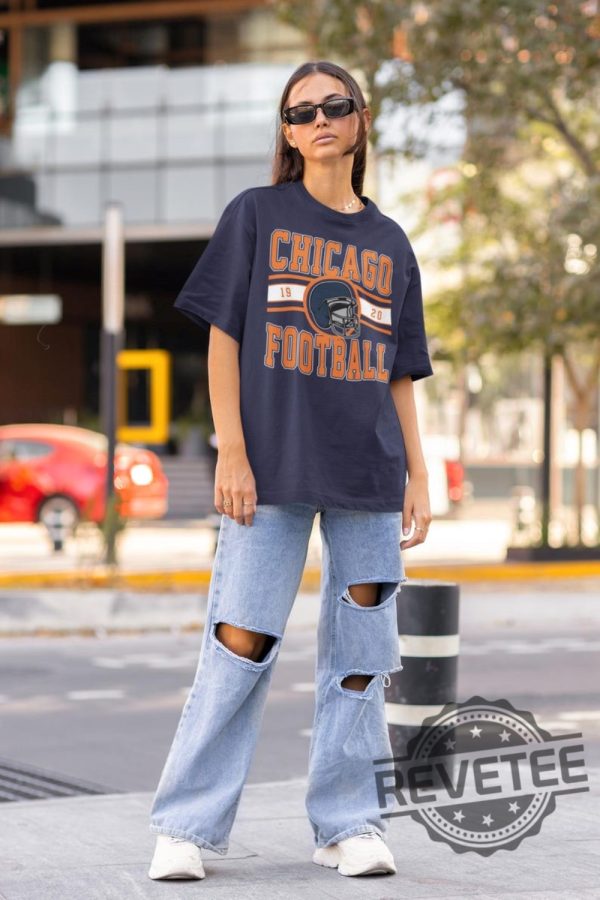 Vintage Chicago Bears Football Crewneck Sweatshirt Tshirt Hoodie Gifts For Fan Mens Womens Gift Birthday Retro Shirts Tee Chicago Sweatshirts revetee 1 1