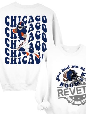 Chicago Bears Football Vintage Style Sweatshirt Hoodie Tshirt Retro Sweater Gifts For Fan Mens Womens Birthday Pullover Hoodies Unique revetee 1 4