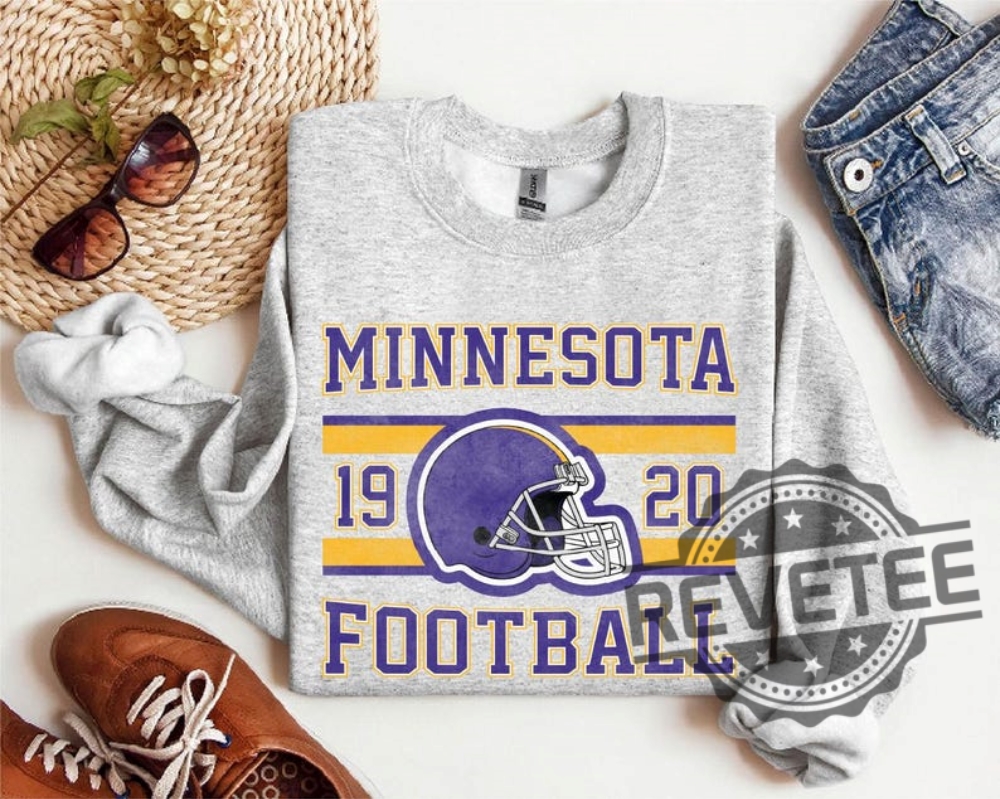 Retro Minnesota Vikings Sweatshirt Tshirt Hoodie Gift For Fan Mens Womens Trendy Vintage Style Mascot Football Team Birthday Gifts Sweater Unique