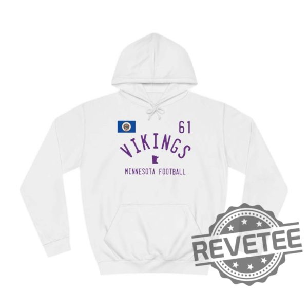 Minnesota Vikings Adult College Blend Hoodie Sweatshirt Tshirt Tee Gift For Fan Mens Womens Nfl Sports Team Sweatshirts Apparel Game Day revetee 1 1