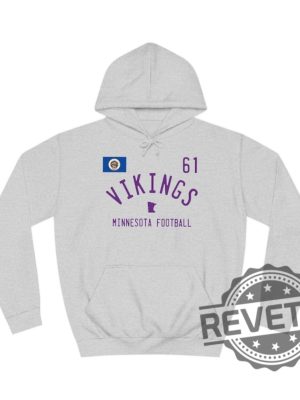 Minnesota Vikings Adult College Blend Hoodie Sweatshirt Tshirt Tee Gift For Fan Mens Womens Nfl Sports Team Sweatshirts Apparel Game Day revetee 1 2