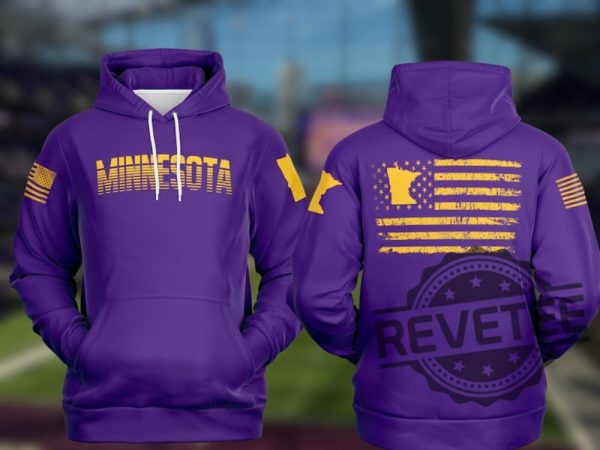 Minnesota Vikings Football America Flag Hoodie Sweatshirt Tshirt 3D All Over Printed Retro Sweater Pullover Hoodies Vintage Mn Gifts For Fan Unique revetee 1