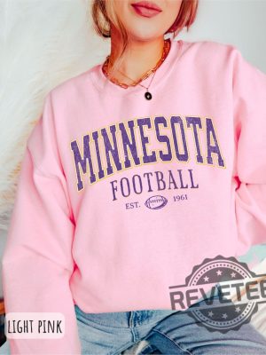 Vintage Minnesota Vikings Est 1961 Football Sweatshirt Hoodie Tshirt Tee Gift For Fan Mens Womens Crewneck Game Day Pullover Shirts Unique revetee 1 3