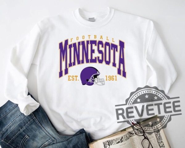 Minnesota Vikings 1961 Football Crewneck Sweatshirt Tshirt Hoodie Tee Gifts For Fan Mens Womens Game Day Shirts Birthday Sweater Pullover Hoodies revetee 1 1