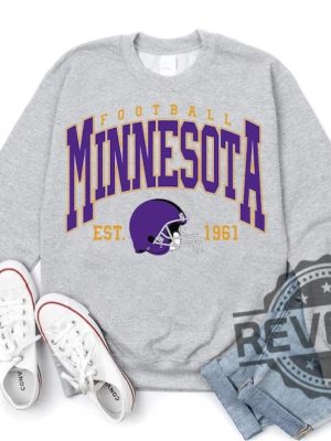 Minnesota Vikings 1961 Football Crewneck Sweatshirt Tshirt Hoodie Tee Gifts For Fan Mens Womens Game Day Shirts Birthday Sweater Pullover Hoodies revetee 1 2