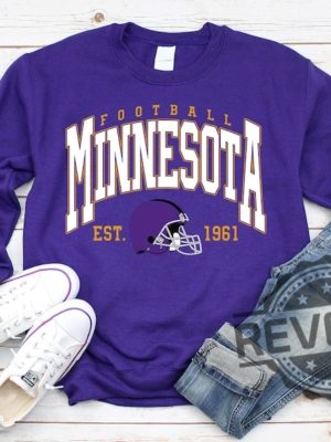 Minnesota Vikings 1961 Football Crewneck Sweatshirt Tshirt Hoodie Tee Gifts For Fan Mens Womens Game Day Shirts Birthday Sweater Pullover Hoodies revetee 1 4