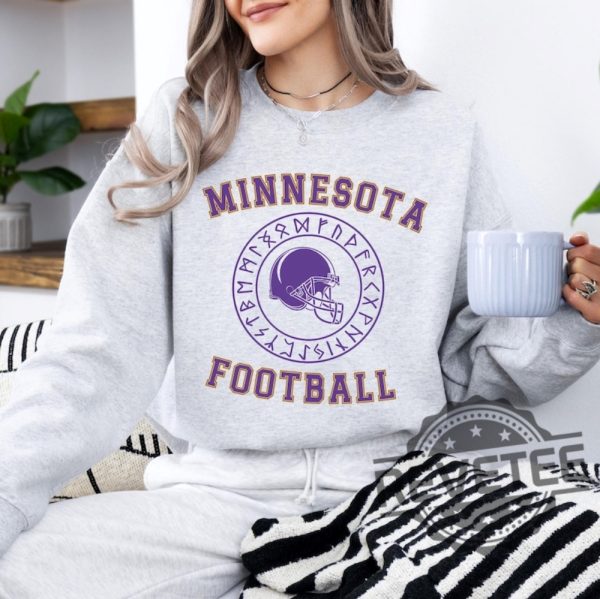 Minnesota Vikings Nfl Sweatshirt Hoodie Sweatshirt Tee Gift For Fan Mens Womens Birthday Gifts Sweater Hoody Shirts Tshirt Near Me Unique revetee 1