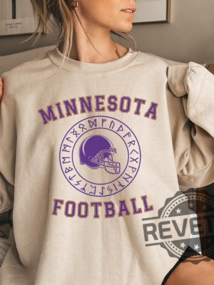 Minnesota Vikings Nfl Sweatshirt Hoodie Sweatshirt Tee Gift For Fan Mens Womens Birthday Gifts Sweater Hoody Shirts Tshirt Near Me Unique revetee 1 1