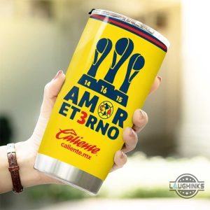 club america amor et3rno soccer tumbler cup