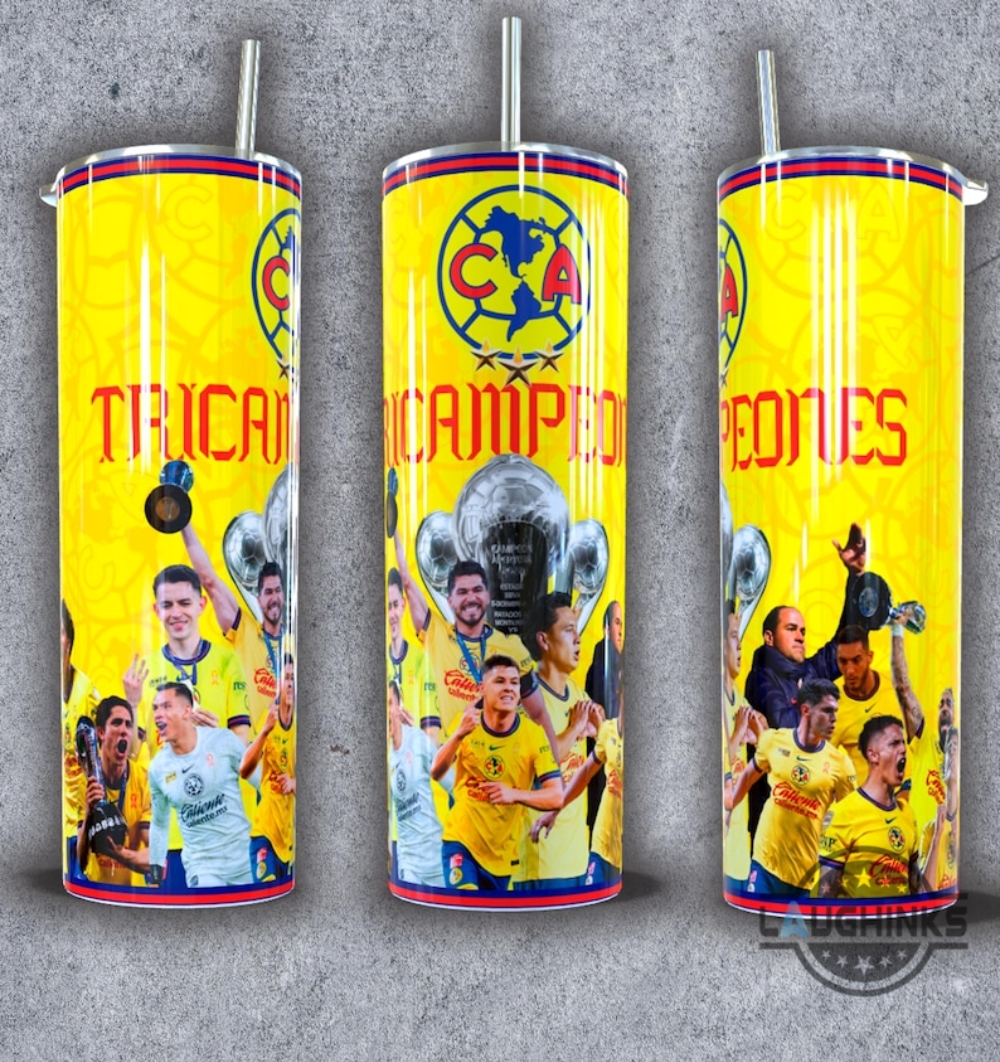 Club America Three Time Champion Eternal Love Skinny Tumbler