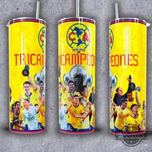 club america three time champion eternal love skinny tumbler