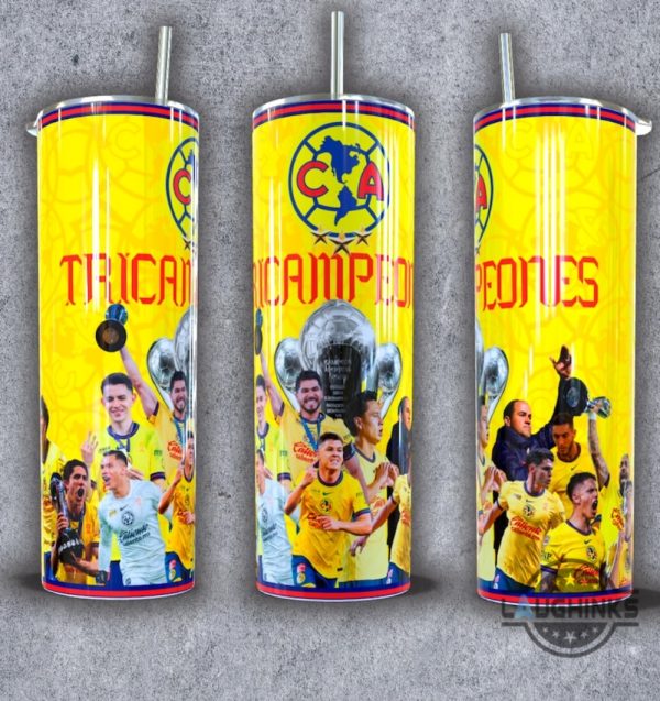 club america three time champion eternal love skinny tumbler