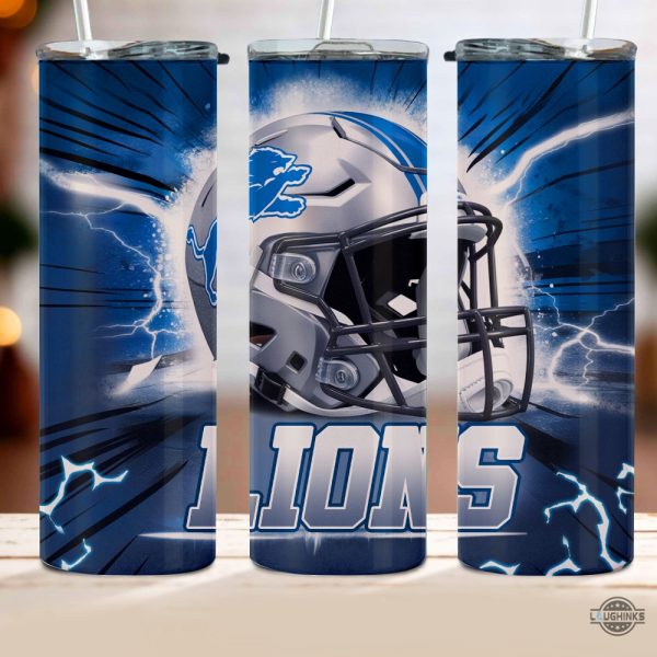 detroit lions skinny tumbler cup