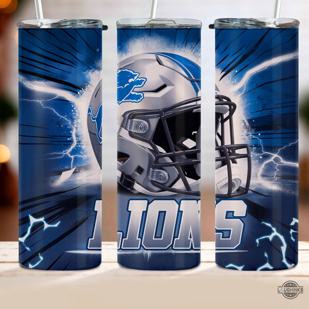 Detroit Lions Skinny Tumbler Cup