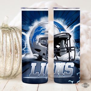 detroit lions skinny tumbler cup