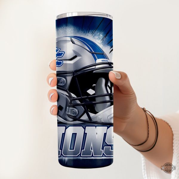 detroit lions skinny tumbler cup