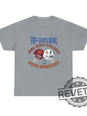 2024 Pop Tarts Bowl Iowa State Cyclones Miami Hurricanes University Tee Shirt Hoodie Sweatshirt Tshirt Gifts For Fan Mens Womens Sweater Unique revetee 1 3