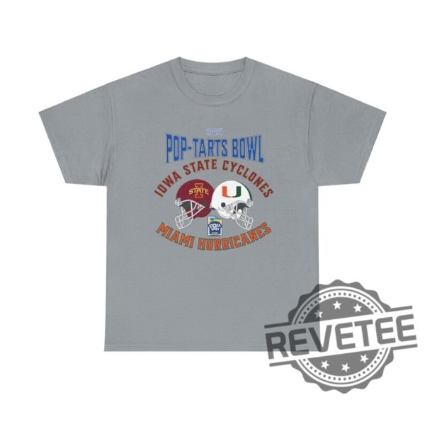 2024 Pop Tarts Bowl Iowa State Cyclones Miami Hurricanes University Tee Shirt Hoodie Sweatshirt Tshirt Gifts For Fan Mens Womens Sweater Unique revetee 1 3