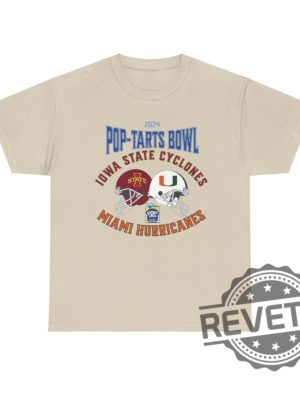 2024 Pop Tarts Bowl Iowa State Cyclones Miami Hurricanes University Tee Shirt Hoodie Sweatshirt Tshirt Gifts For Fan Mens Womens Sweater Unique revetee 1 5