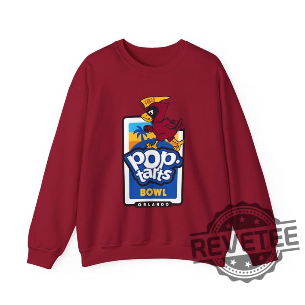 Poptart Bowl College Football Unisex Sweatshirt 2024 Pop Tarts Bowl Iowa State Cyclones Tshirt Hoodie Sweater Gameday Apparel Tailgating Gear