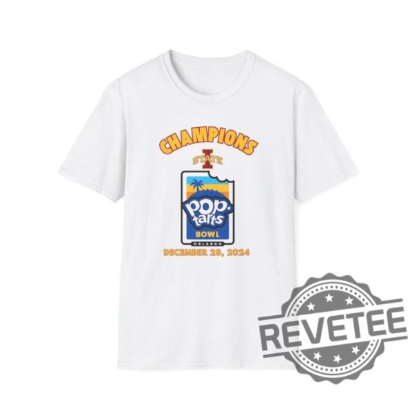 Poptart Bowl College Football Unisex Tshirt Gameday 2024 Pop Tarts Bowl Iowa State Cyclones Tee Shirt Sweatshirt Sports Fan Apparel Champs Unique revetee 1 2